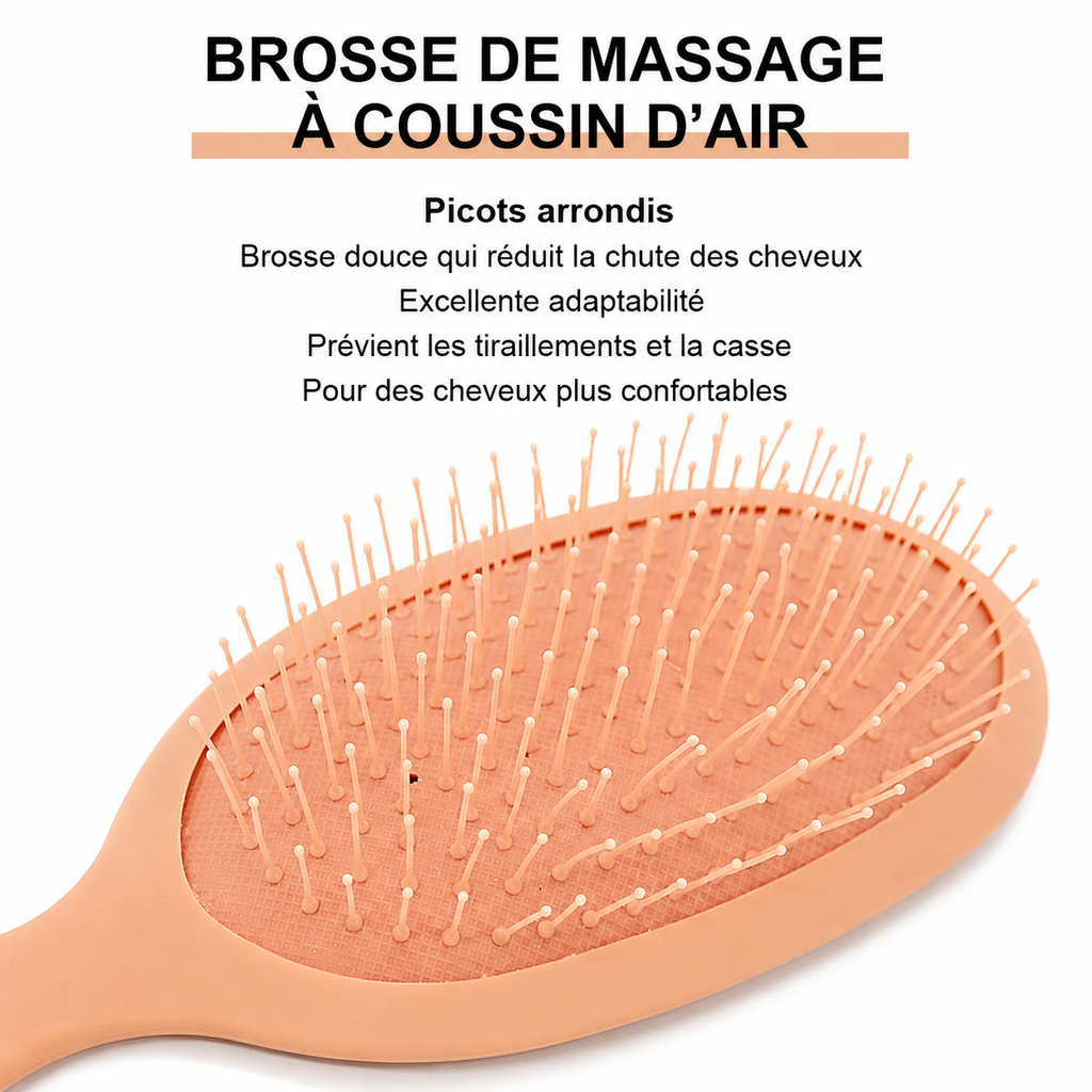 Brosse Anti-Casse et Massage du Cuir Chevelu