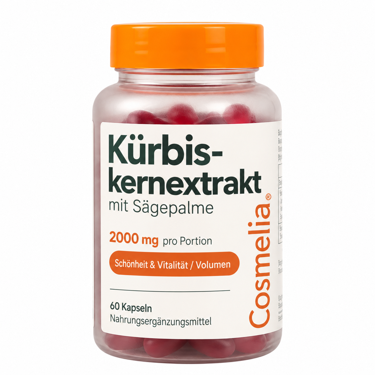 Kürbiskerne in Softgel-Kapseln