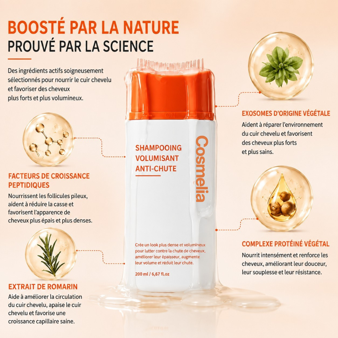 Shampooing Booster de Cuir Chevelu avec Brosse Intégrée