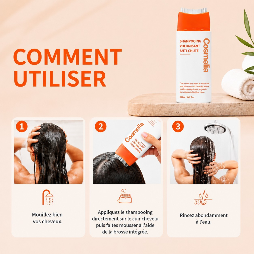 Shampooing Booster de Cuir Chevelu avec Brosse Intégrée