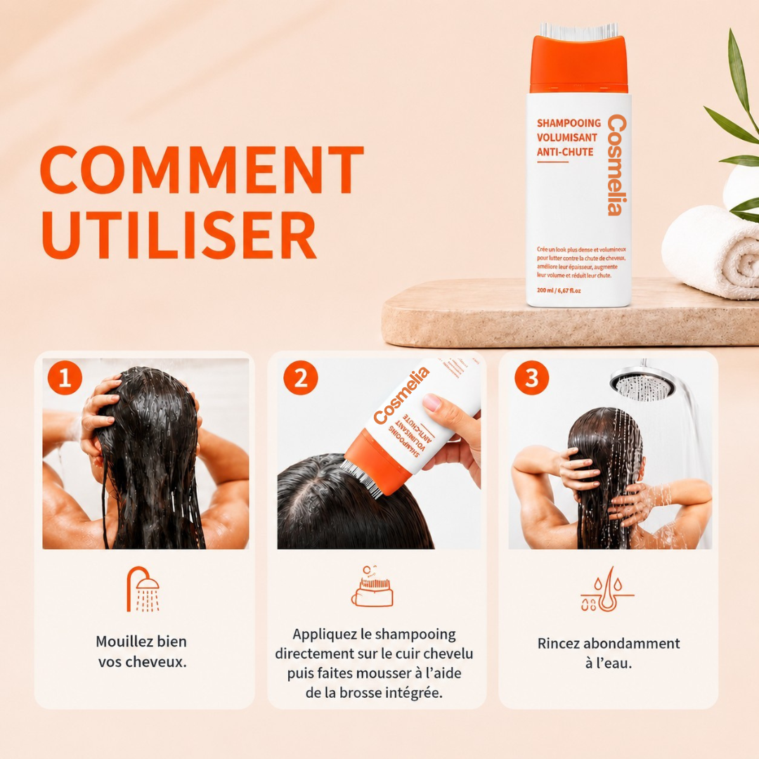 Shampooing Booster de Cuir Chevelu avec Brosse Intégrée